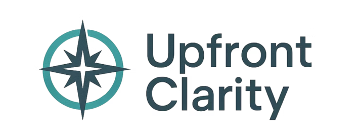 The logo reads "Upfront Clarity".
